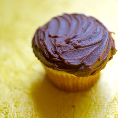Classic Yellow Cupcake with Chocolate Buttercream