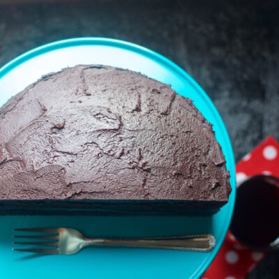 Vegan Chocolate Cake with Vegan Chocolate Frosting