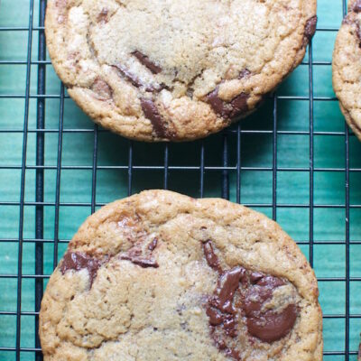 Brown Butter and Chocolate Wafer Toffee Cookies
