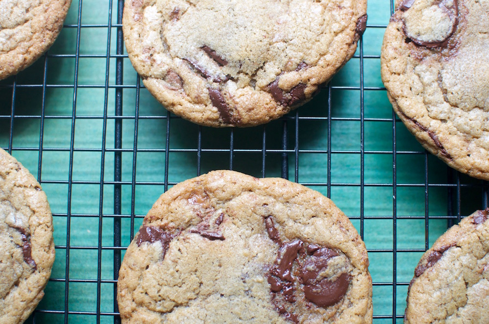 Brown Butter and Chocolate Wafer Toffee Cookies